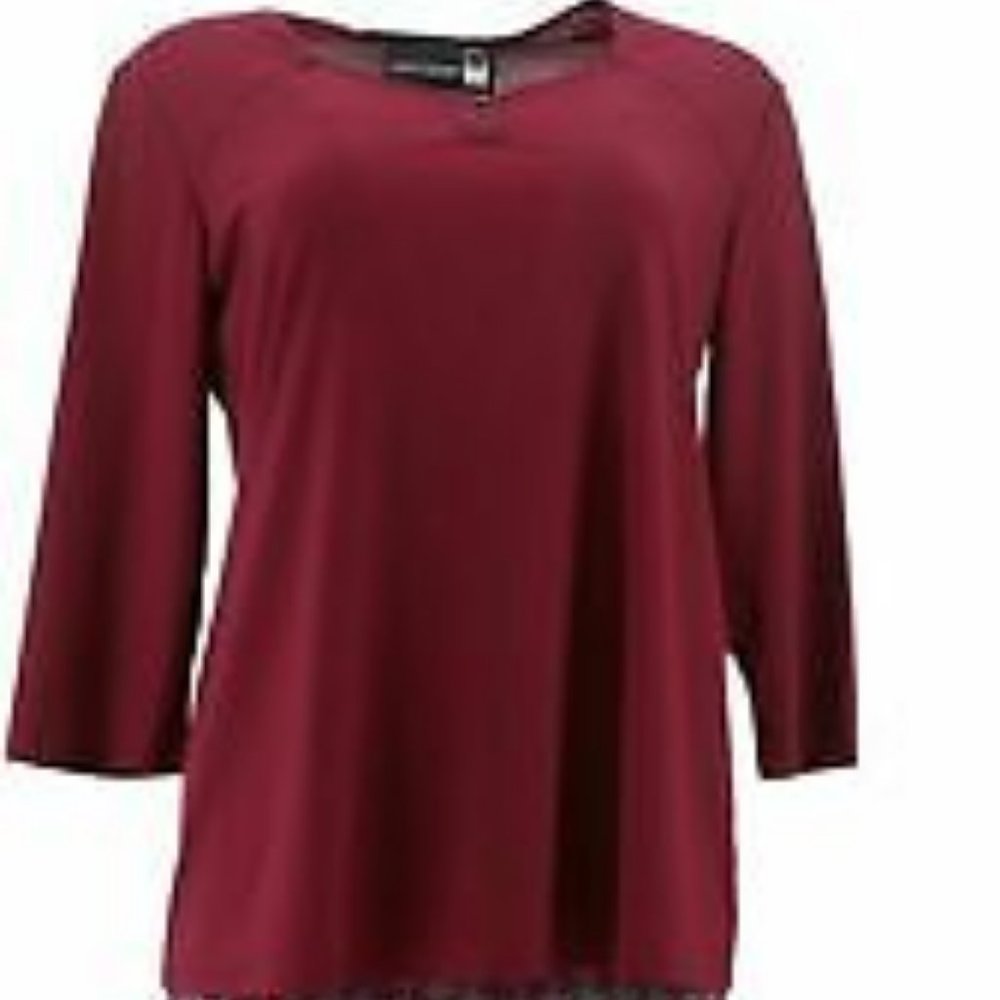 NWT ANTTHONY 2PC PANT SET WINE PXS